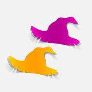 realistic design element witch hat N39