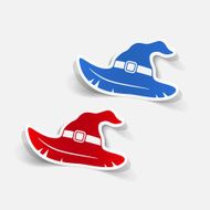 realistic design element witch hat N41