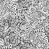 Abstract Vector Hand Drawn Seamless Pattern N2