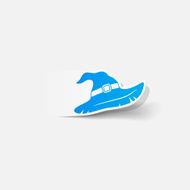 realistic design element witch hat N43