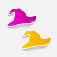 realistic design element witch hat N44