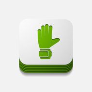 square button gloves N7