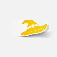 realistic design element witch hat N46