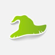 realistic design element witch hat N48