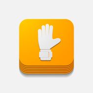 square button gloves N8
