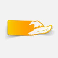 realistic design element witch hat N53