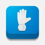 square button gloves N9