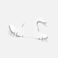 realistic design element witch hat N61