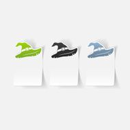 realistic design element witch hat N63