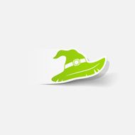 realistic design element witch hat N65