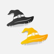realistic design element witch hat N69