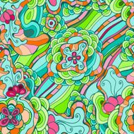 Seamless spring vector floral pattern