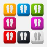 square button slippers
