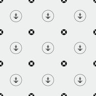 Anchor and lifebuoy pattern