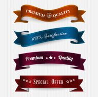 Vector set of retro vintage labels