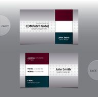 Vector abstract business card N6