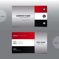 Vector abstract business card N7