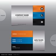 Vector abstract business card N8
