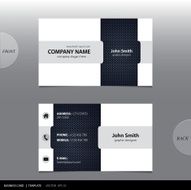 Vector abstract business card N9