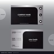Vector abstract business card N10