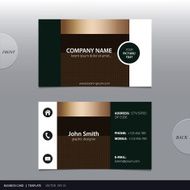 Vector abstract business card N11