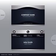 Vector abstract business card N12