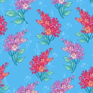 Seamless background with bouquets of wildflowers N2