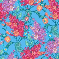 Seamless background with bouquets of wildflowers N3