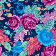 Seamless background with bouquets of wildflowers N8