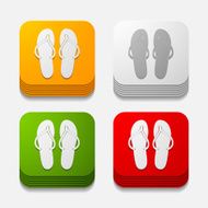 square button slippers N2