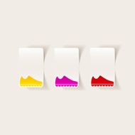 realistic design element sneakers N2