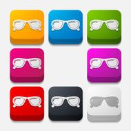 square button sunglasses N5