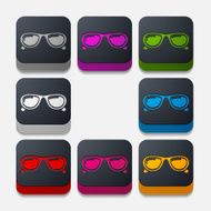 square button sunglasses N8