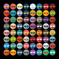 Flat design sunglasses N2