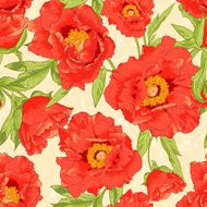 Beautiful tropical seamless flower background N2