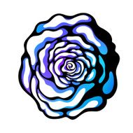 colorful illustration flowers in simple background
