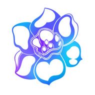colorful illustration flowers in simple background N7