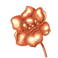colorful illustration flowers in simple background N8