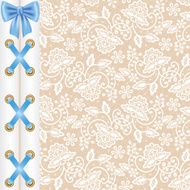 background with corset lacing