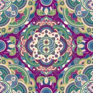 Vector seamless ornamental pattern in ethnic style