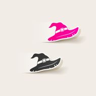 realistic design element witch hat N71