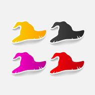 realistic design element witch hat N73