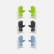 realistic design element gloves N6
