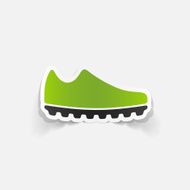 realistic design element sneakers N8