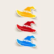 realistic design element witch hat N79