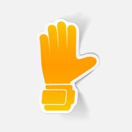 realistic design element gloves N11