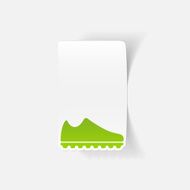 realistic design element sneakers N11