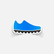 realistic design element sneakers N12