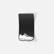 realistic design element sneakers N13