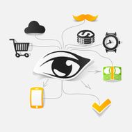 Set of sticker design Online shopping concept N5